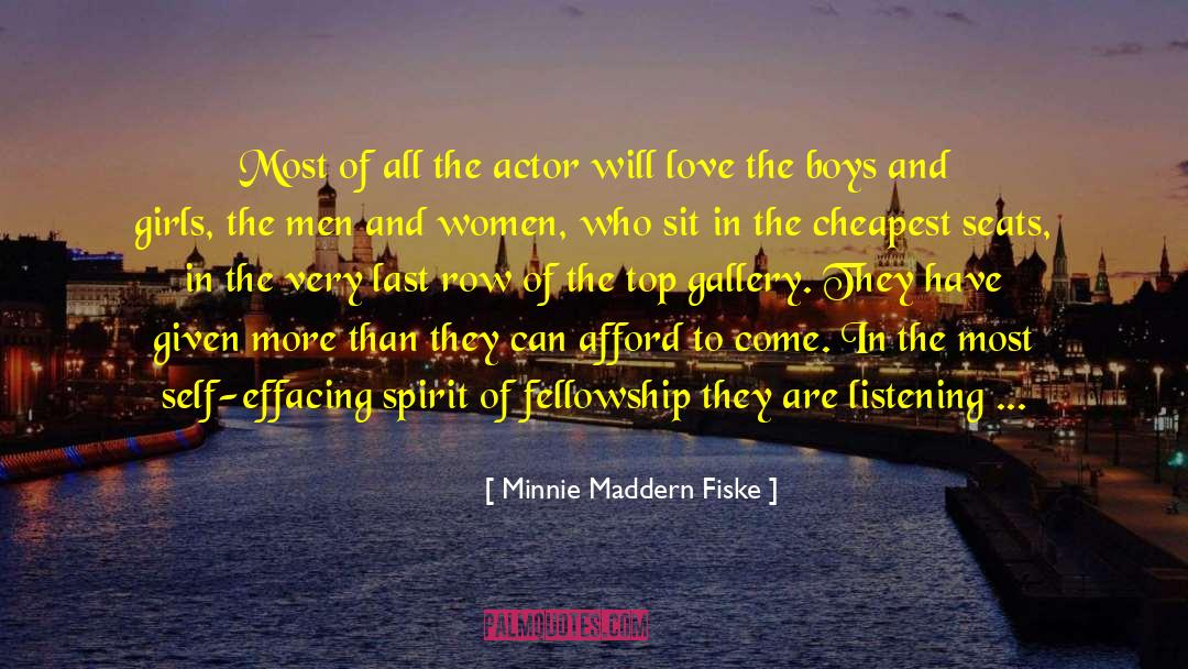 Happy Spirit quotes by Minnie Maddern Fiske