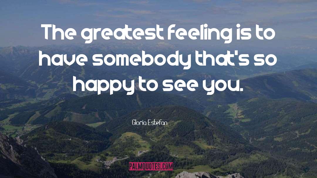 Happy To See You quotes by Gloria Estefan