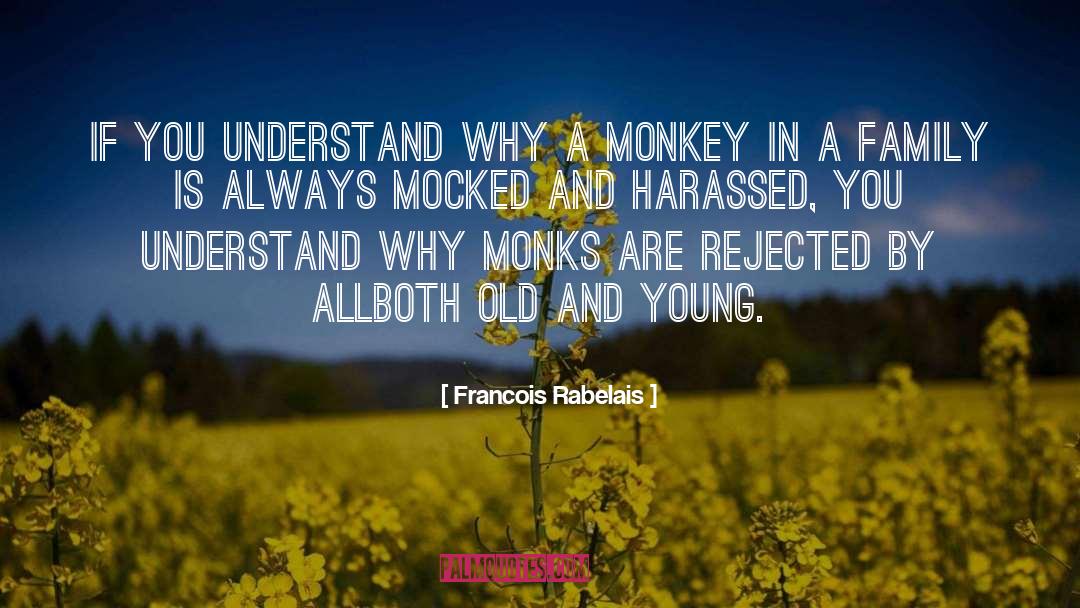 Harassed quotes by Francois Rabelais