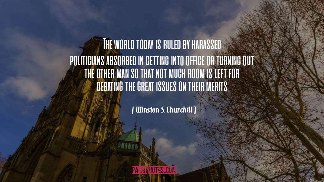 Harassed quotes by Winston S. Churchill