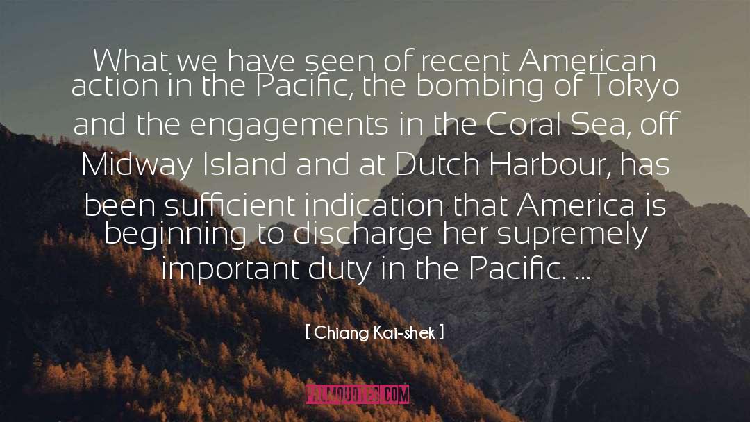 Harbour quotes by Chiang Kai-shek