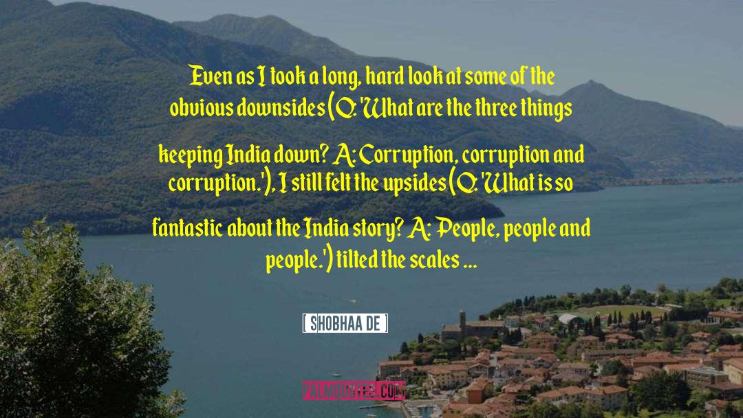 Hard Hitting quotes by Shobhaa De