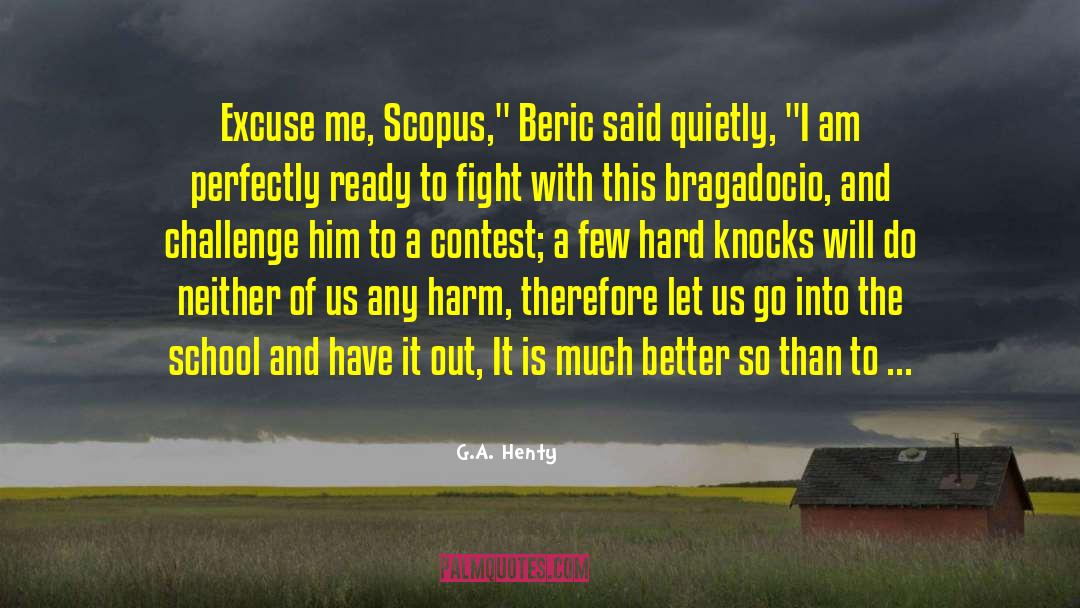 Hard Knocks quotes by G.A. Henty