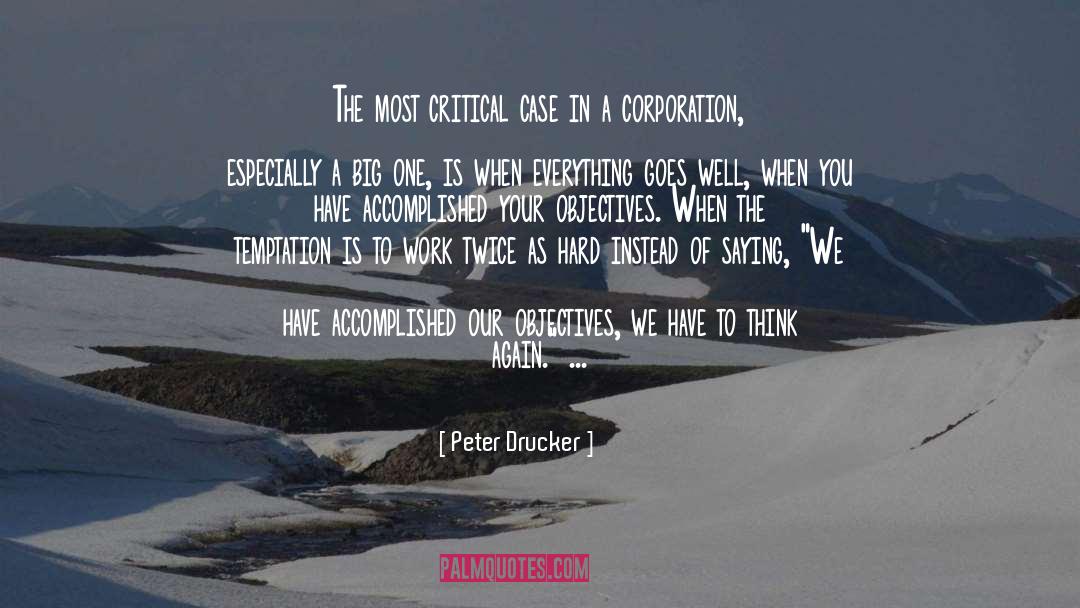 Hard Knocks quotes by Peter Drucker