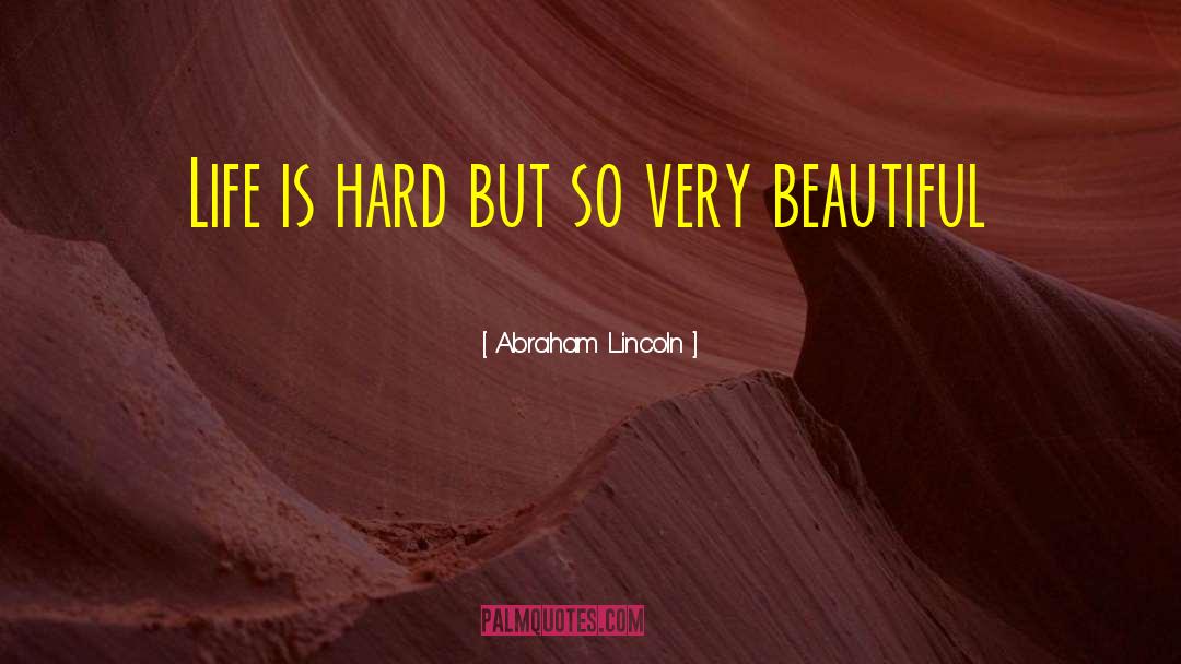 Hard Life quotes by Abraham Lincoln