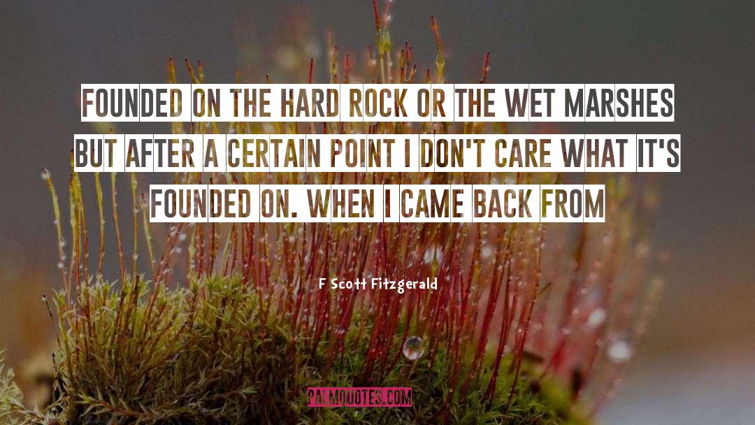 Hard Rock quotes by F Scott Fitzgerald