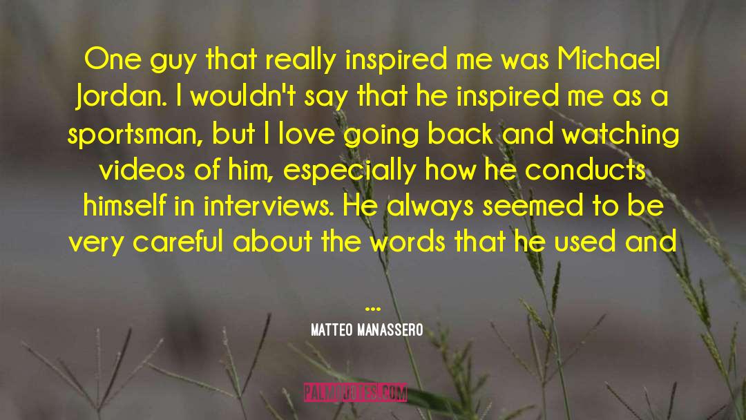 Hard To Love Anybody Else quotes by Matteo Manassero