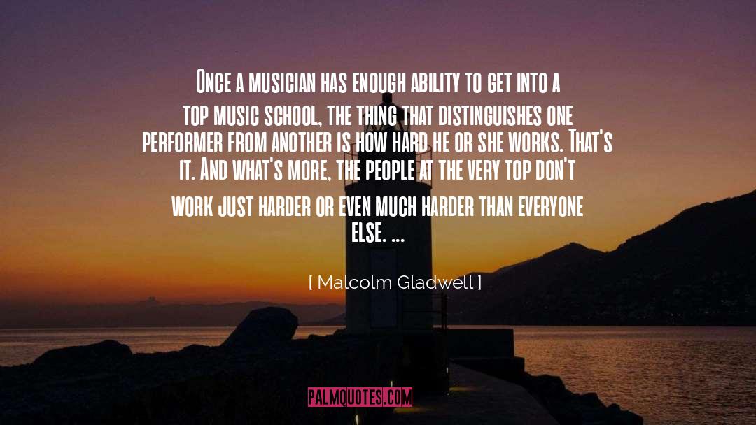 Hard Work And Determination quotes by Malcolm Gladwell