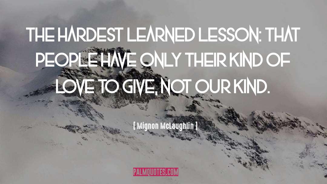 Hardest quotes by Mignon McLaughlin