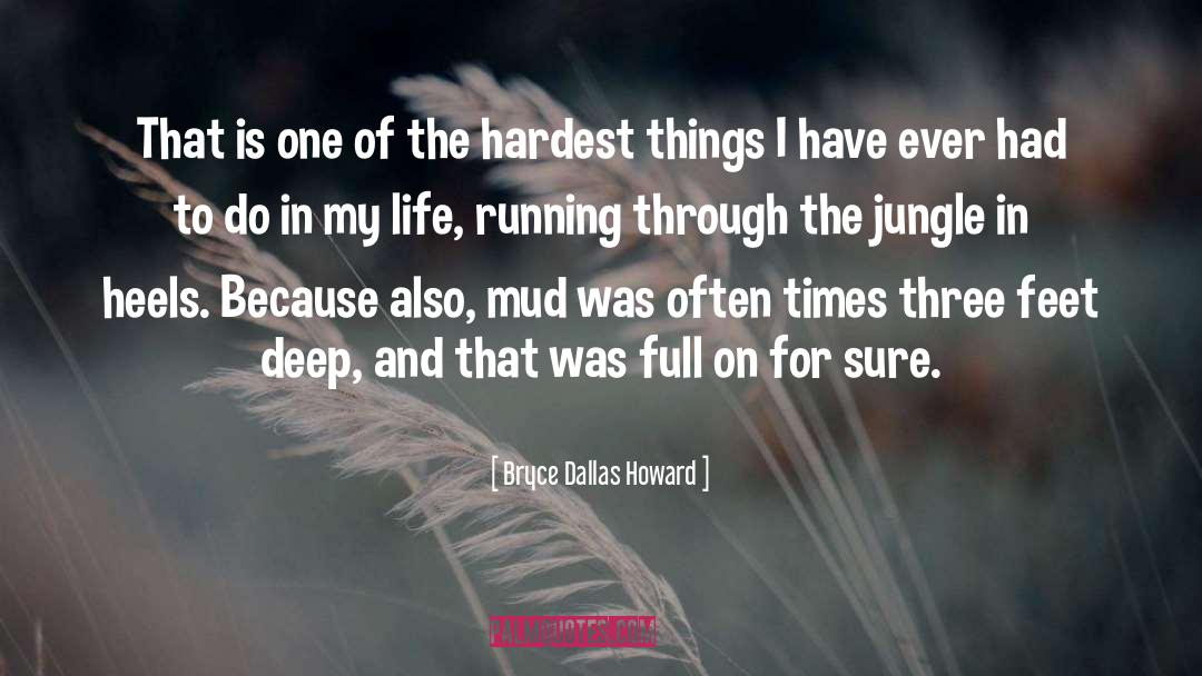 Hardest Thing quotes by Bryce Dallas Howard