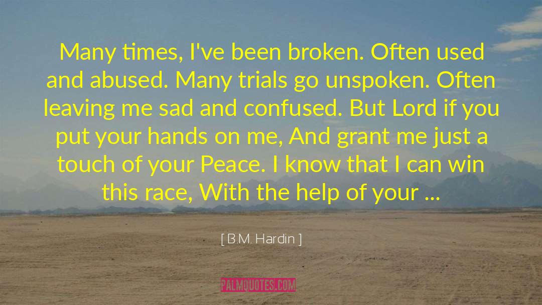 Hardin quotes by B.M. Hardin