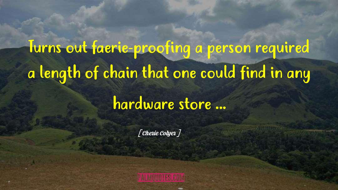 Hardware quotes by Cherie Colyer
