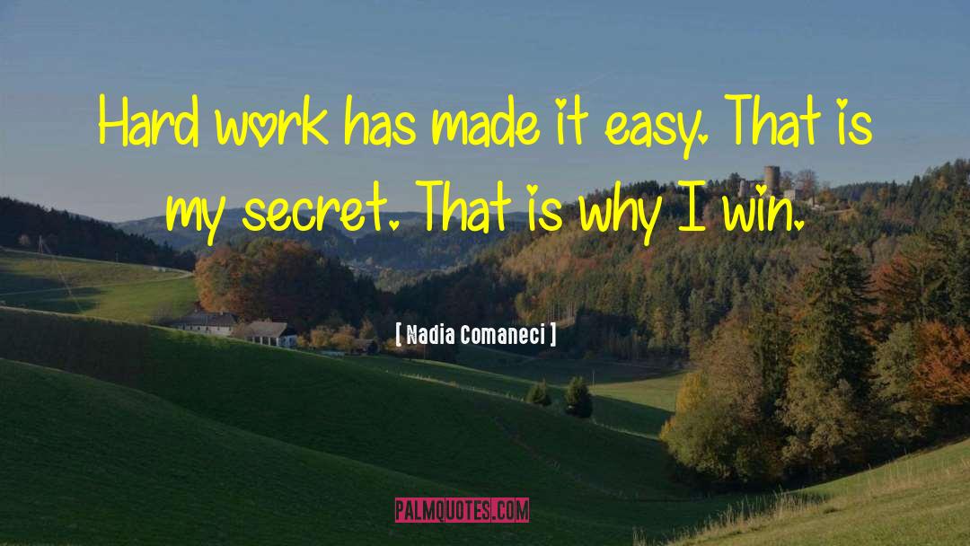 Hardwork quotes by Nadia Comaneci