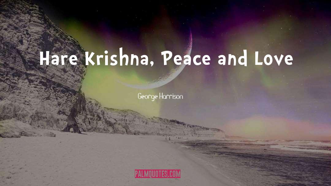Hare Krishna quotes by George Harrison