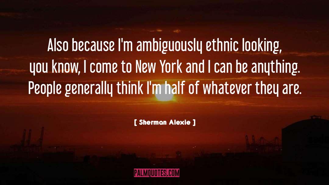 Harlem New York quotes by Sherman Alexie