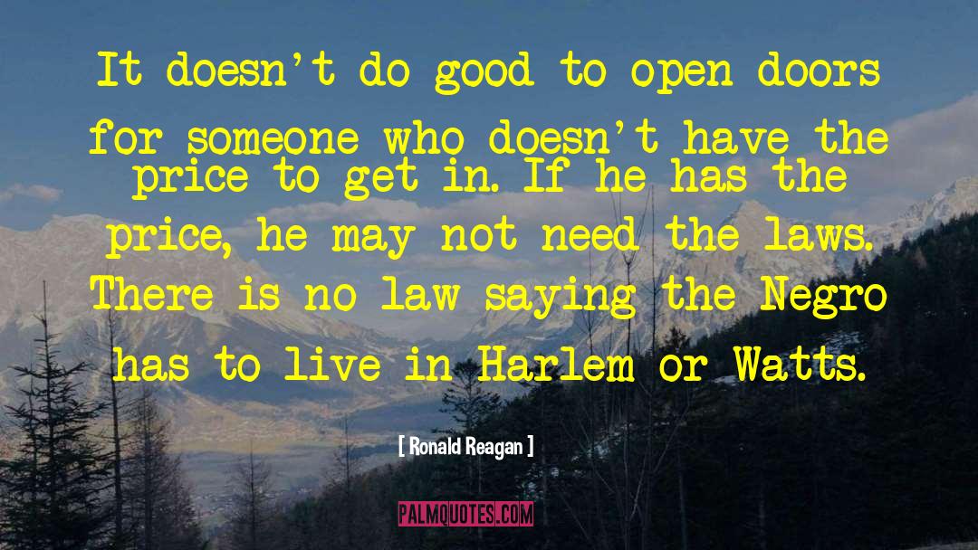 Harlem quotes by Ronald Reagan