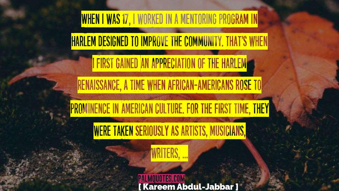 Harlem Renaissance quotes by Kareem Abdul-Jabbar