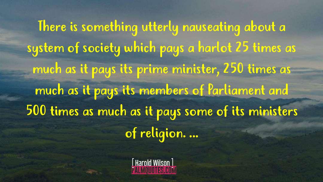 Harlot quotes by Harold Wilson