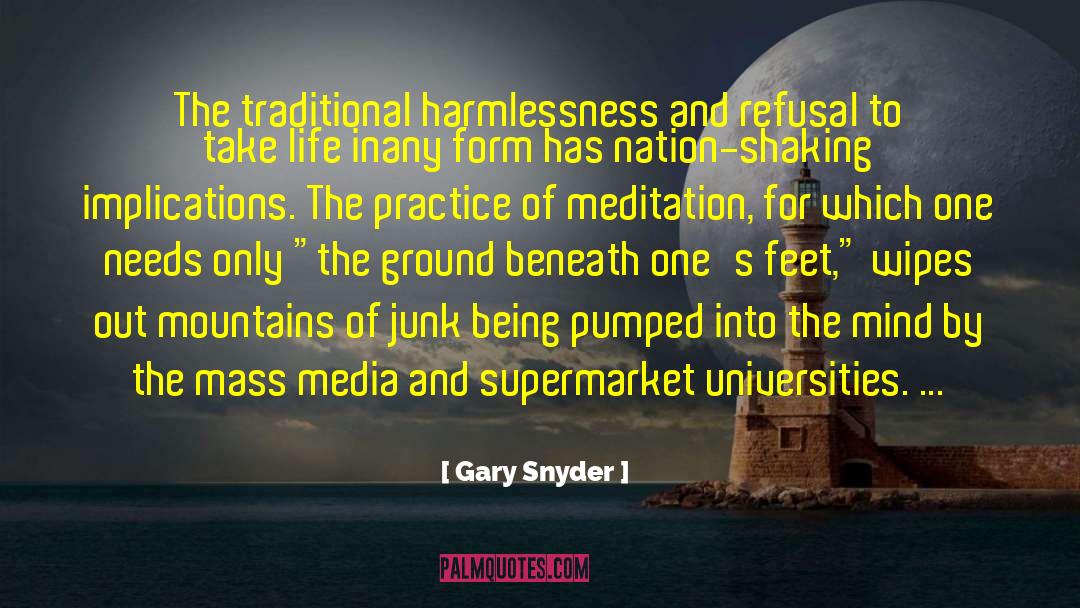 Harmlessness quotes by Gary Snyder