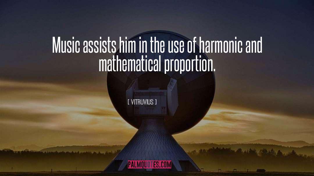 Harmonic quotes by Vitruvius