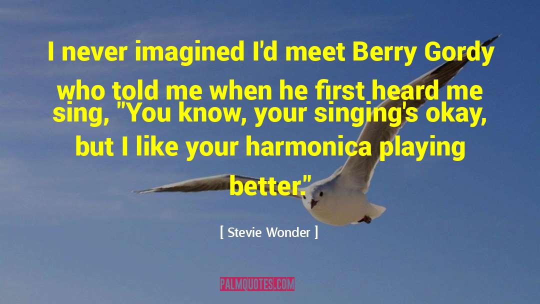 Harmonica quotes by Stevie Wonder