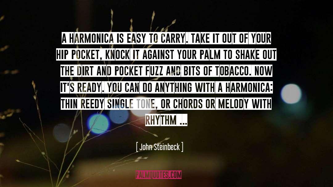 Harmonica quotes by John Steinbeck