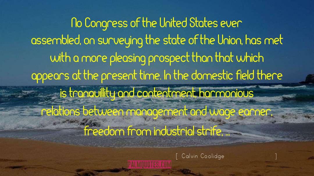 Harmonious quotes by Calvin Coolidge