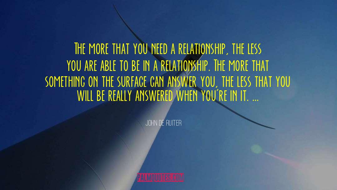 Harmonious Relationship quotes by John De Ruiter