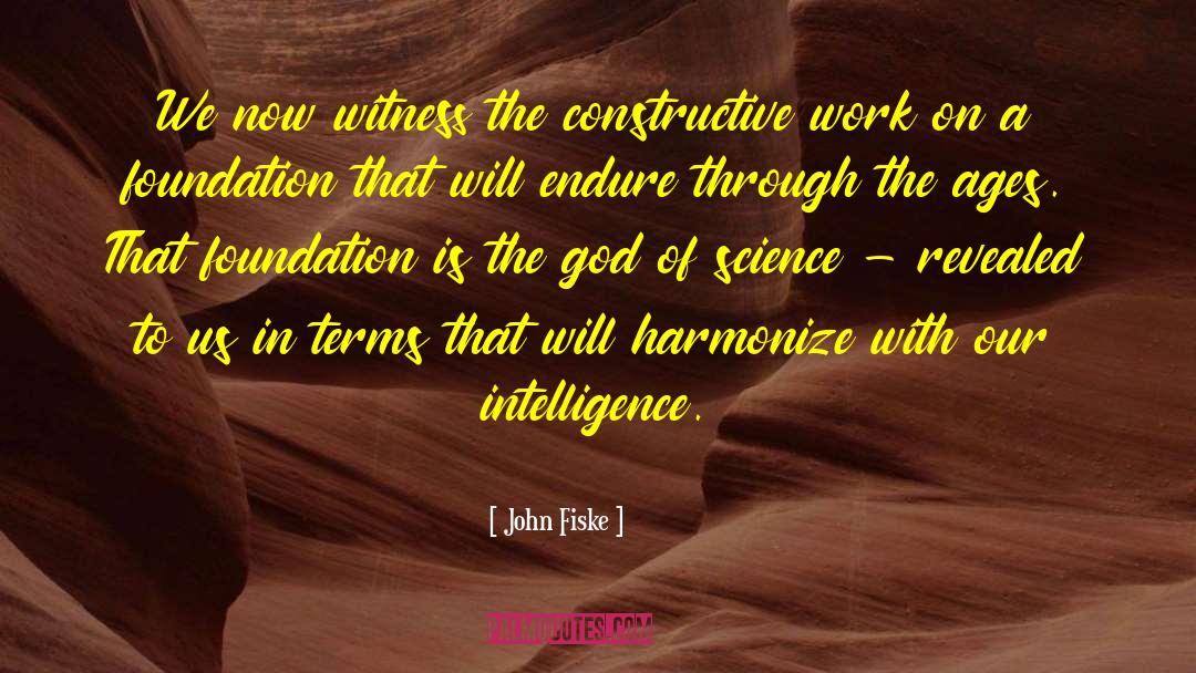 Harmonize quotes by John Fiske