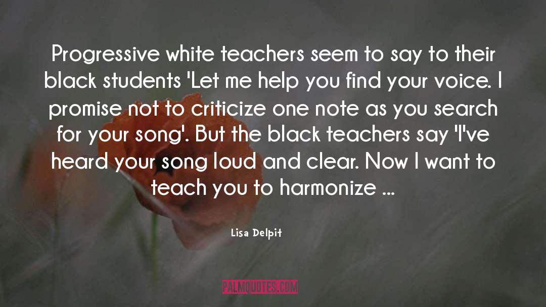 Harmonize quotes by Lisa Delpit