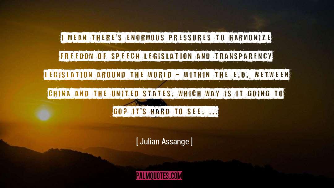 Harmonize quotes by Julian Assange
