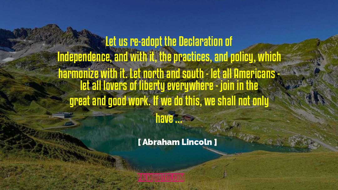 Harmonize quotes by Abraham Lincoln