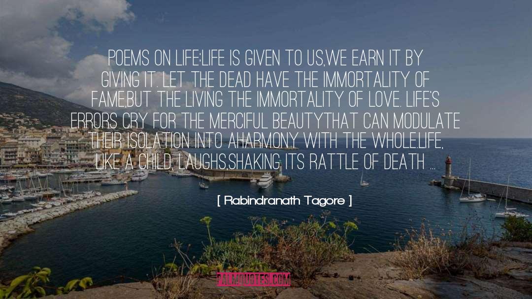 Harmony Eb 8b A4 Ec 9a B4 quotes by Rabindranath Tagore