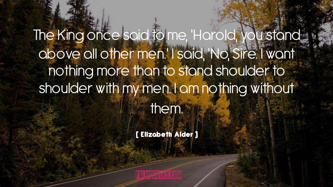 Harold quotes by Elizabeth Alder