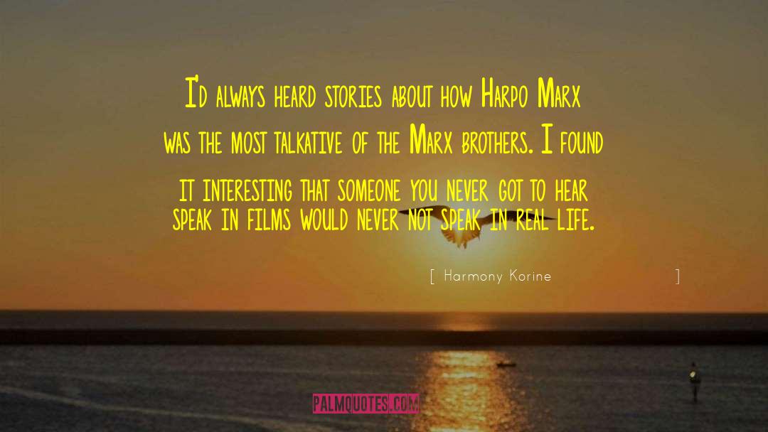 Harpo quotes by Harmony Korine