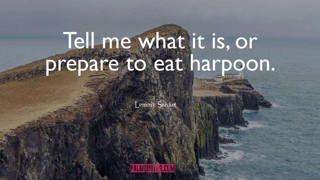 Harpoon quotes by Lemony Snicket