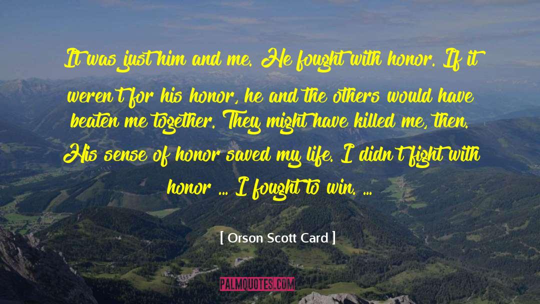 Harried Life quotes by Orson Scott Card