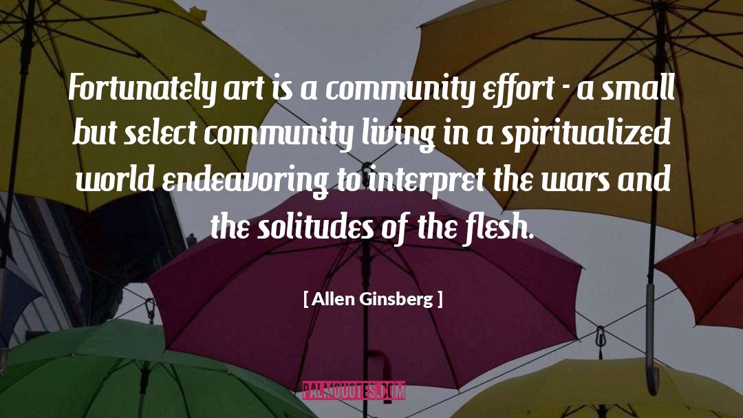 Hartt Community quotes by Allen Ginsberg