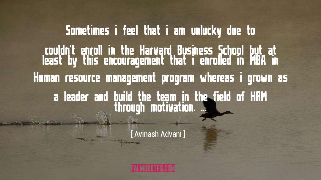 Harvard Business Review quotes by Avinash Advani