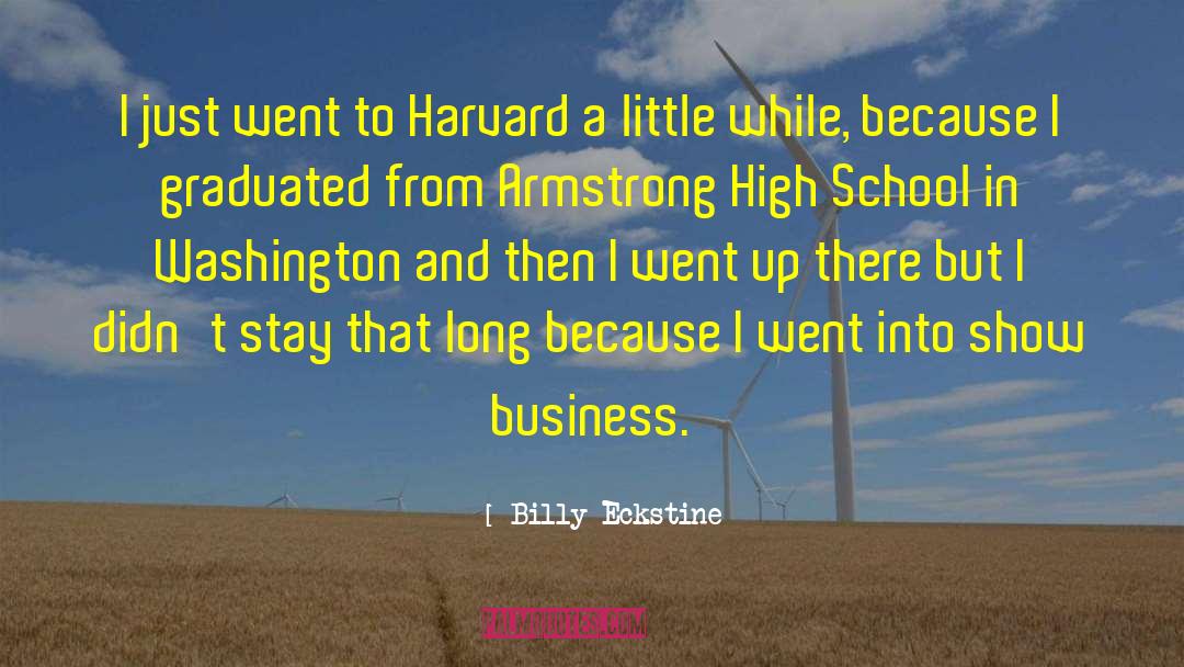 Harvard Business Review quotes by Billy Eckstine