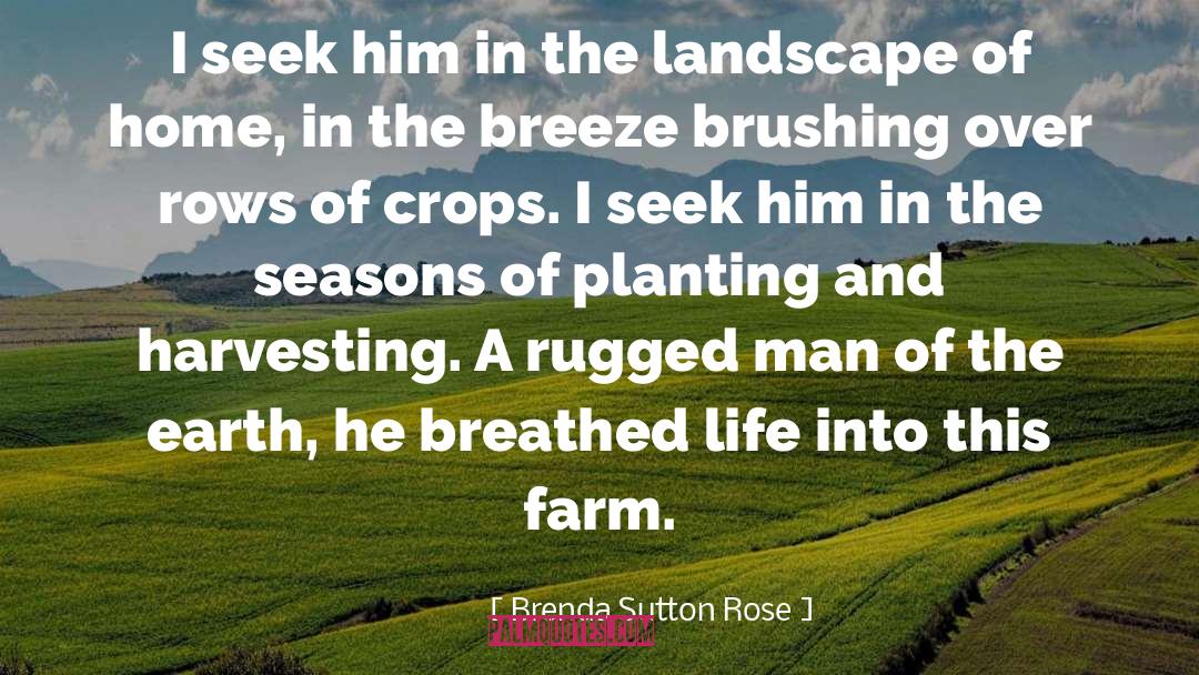 Harvesting quotes by Brenda Sutton Rose