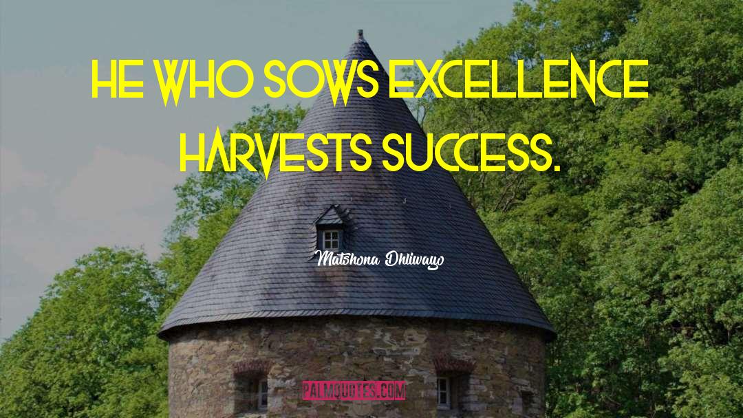 Harvests quotes by Matshona Dhliwayo