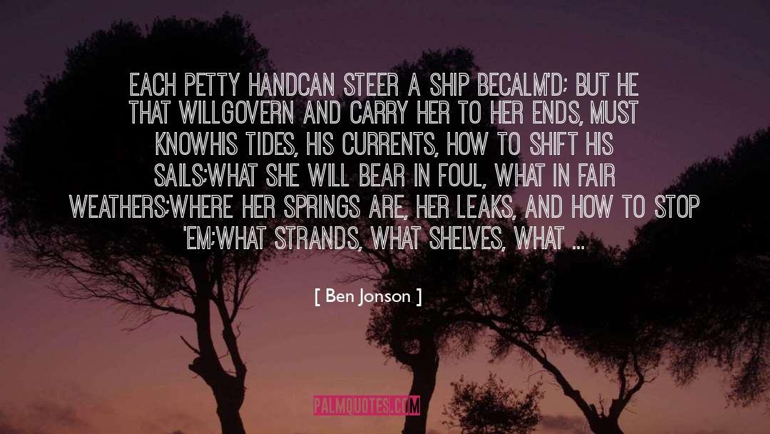 Hashmonaim Weather quotes by Ben Jonson