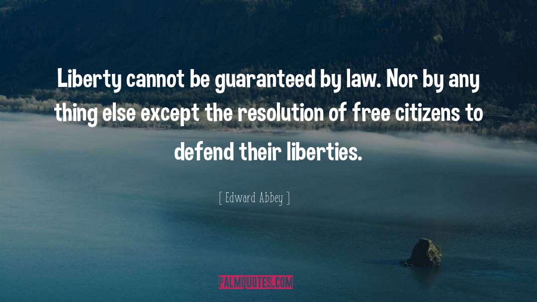 Haskett Law quotes by Edward Abbey