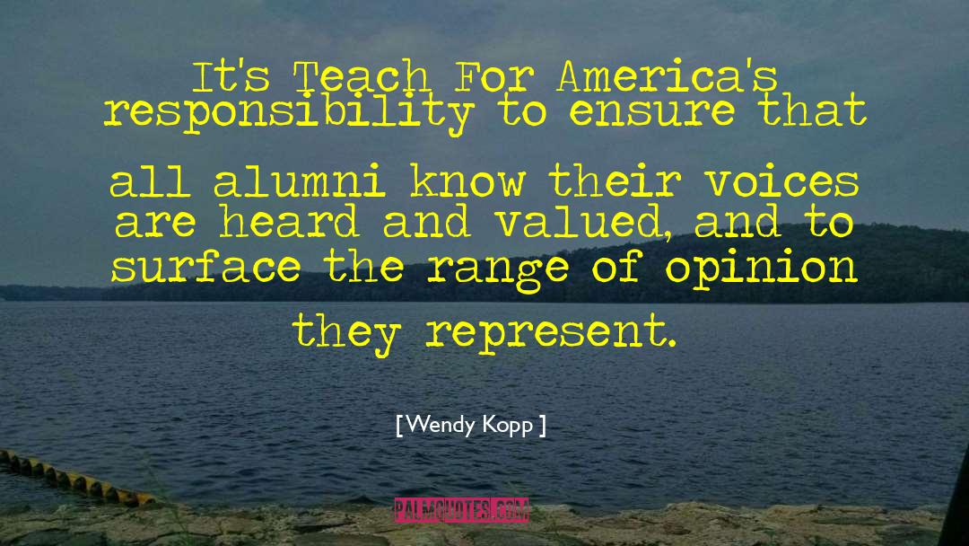 Hasselmann Alumni quotes by Wendy Kopp