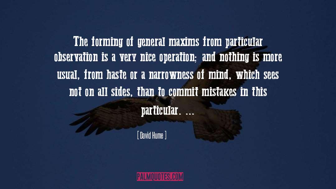 Haste quotes by David Hume