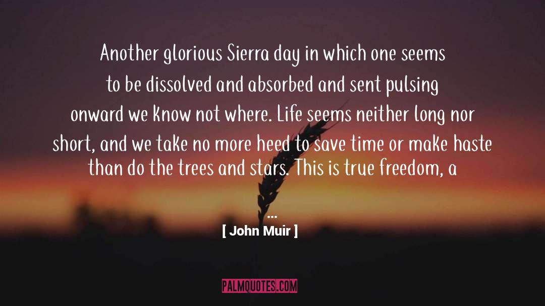 Haste quotes by John Muir