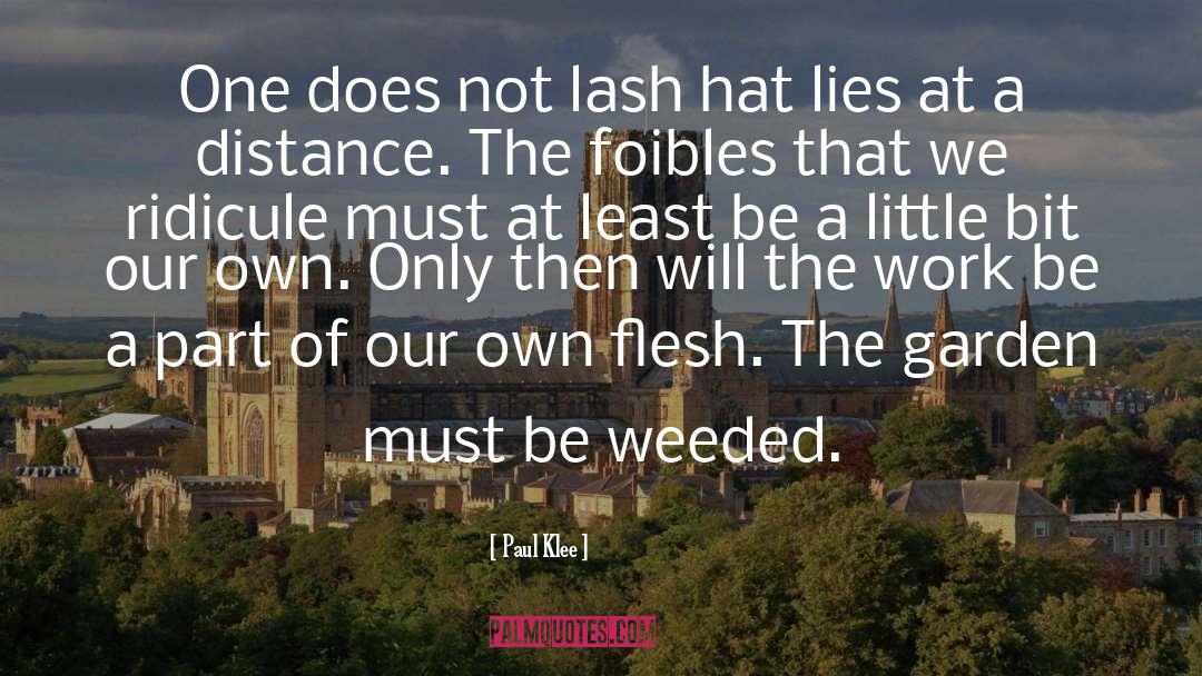 Hat quotes by Paul Klee