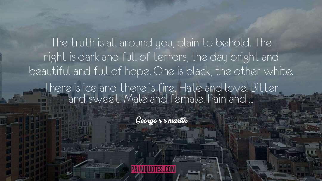 Hate And Love quotes by George R R Martin