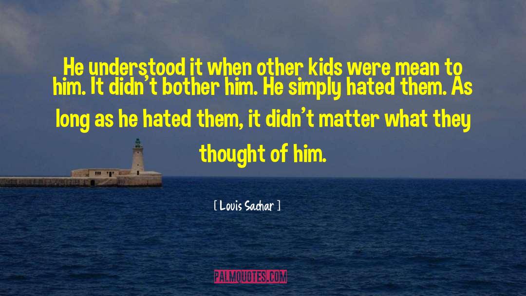 Hate Crime quotes by Louis Sachar